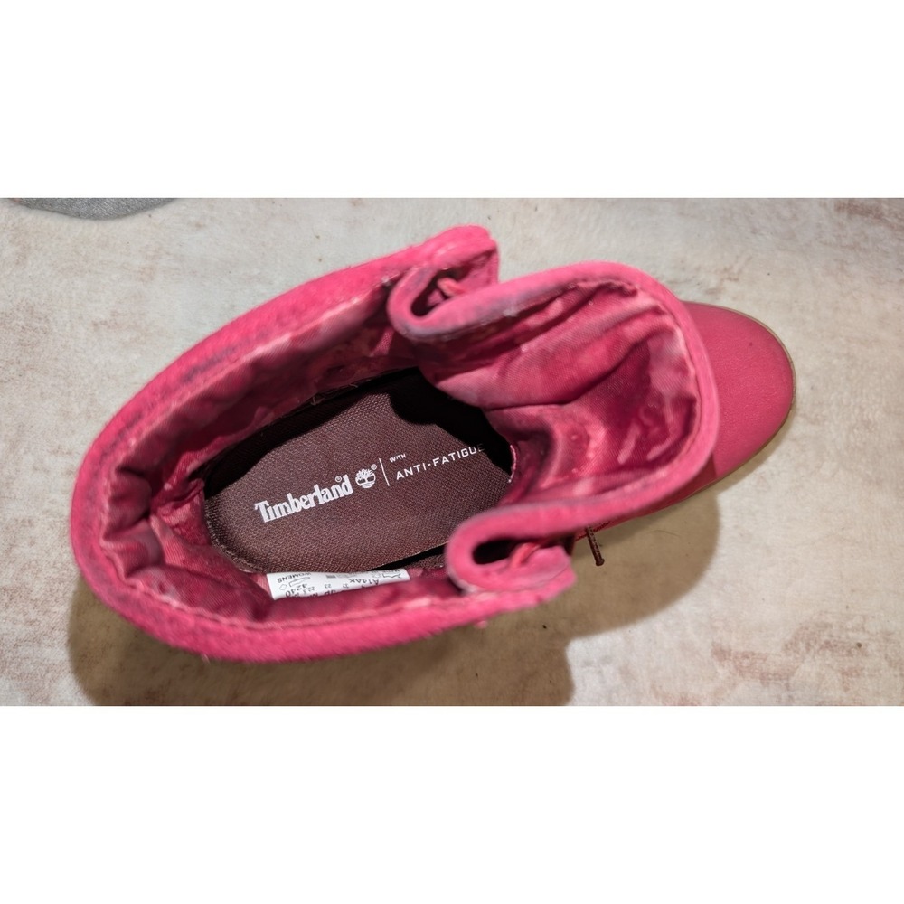 Timberland Womens Boots Fuchsia Pink Nubuck A14AK 6W Waterproof Gorpcore - Picture 5 of 10